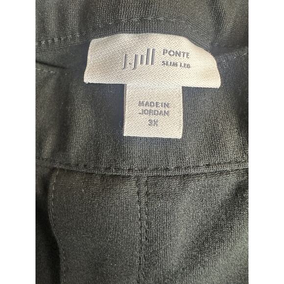 J. Jill Ponte Slim Leg Pull On Pants Stretch Elastic Waist Women's Plus Size 3X - Picture 5 of 9